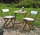 Garden Patio Set Bistro Table And Chairs Wooden Folding Garden Furniture Outdoor