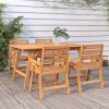Garden Table Outdoor Table Patio Dining Coffee Table Solid Wood Acacia Vidaxl