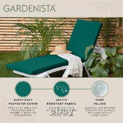 Gardenista Outdoor Sun Lounger Cushion Replacement Garden Patio Sunbed Seat Pad
