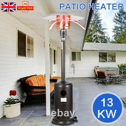 Gas Patio Heater Free Standing Powered Stainless Steel Outdoor Burner Garden