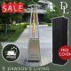 Gas Patio Heater Pyramid Flame 13kw Garden/commercial Outdoor Freestanding+cover