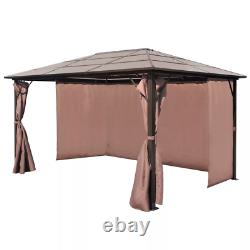 Gazebo Tent Canopy with Curtain Weather resistant Patio Garden Shade Outdoor New