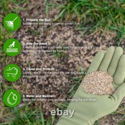 GroundMaster HardWearing Tough Garden Premium Back Lawn Grass Seed Various Sizes