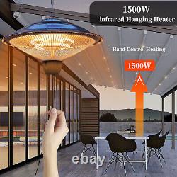 Hanging Electric Patio Heater Ceiling Indoor Outdoor Garden Heating Waterproof