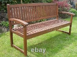 Henley 3 Seat Bench Chunky Quality Hardwood Garden Patio Furniture Free Delivery