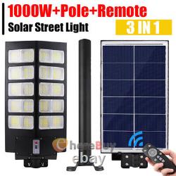 LED Solar Street Lights 99990000 Lumen Path Lamp Motion Sensor for Garage, Patio