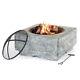Large Firepit Bbq Outdoor Garden Patio Heater Stove Fire Pit Brazier Cover Grill