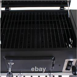 Large Rectangular BBQ Barbecue Steel Charcoal Grill Outdoor Patio Garden Party