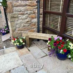 Large Seater Wooden Rustic Garden Sleeper Seat Outdoor Patio Furniture