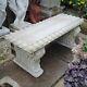 Large Victorian Solid Stone Bench English Patio Garden Furniture Ornament