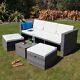 Mayson Rattan Outdoor Garden Patio 5 Seat Lounge Set