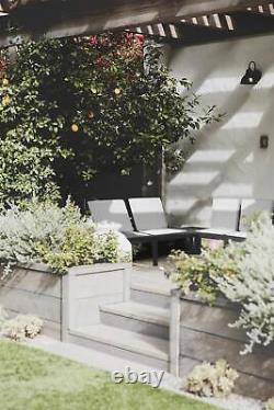 Modular Corner 5PC Garden Furniture Set Outdoor Patio Space-saving Table Chairs