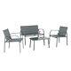 Outdoor 4 Piece Garden Furniture Set Patio Conservatory Table Chair