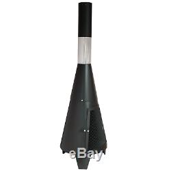 Outdoor Chiminea Garden Patio Log Burner Wood Fire Heater With Chimney