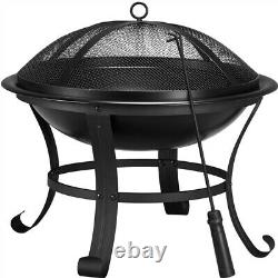Outdoor Fire Pit Bowl for Backyard/ Garden Patio Heater for BBQ/ Camping Bonfire