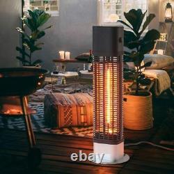 Outdoor Freestanding Patio Heater Electric Carbon Warmer Infrared Garden Heating