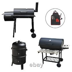Outdoor Garden Bbq Smokers Smoking Cooking Patio Barbeque Grill Coal Barbecue