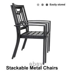 Outdoor Garden Patio Dining Chairs Set Of 2 Furniture Patio Stackable Chairs