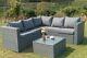 Outdoor Rattan Garden Furniture 5 Seater Corner Sofa Patio Set With Cover Option
