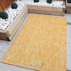 Outdoor Solid Colour Rugs Patio Garden Beach Mat Stain Resistant Easy Clean