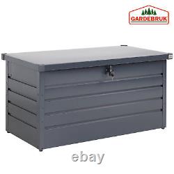 Outdoor Storage Box 360L Metal Garden Lockable Utility Chest 120x62x63cm Patio