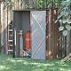 Outdoor Storage Shed Steel Garden Shed With Lockable Door For Backyard Patio Lawn