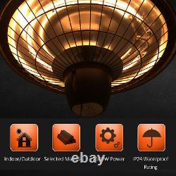 Outsunny 2100W Electric Patio Heater Garden Ceiling Hanging Warmer Halogen Light