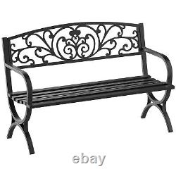Outsunny 2 Seater Garden Bench Patio Vintage Loveseat Outdoor Decorative Seat