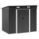 Outsunny 7 X 4ft Outdoor Garden Storage Shed For Backyard Patio Black