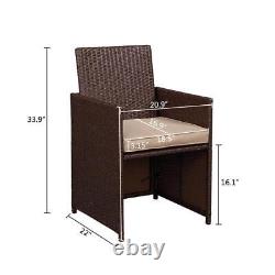 Outvit Rattan Garden Furniture Set Chairs Sofa Table Outdoor Patio Wicker 8 Seat