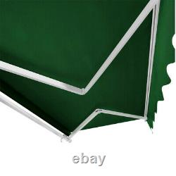 Patio Awning Manual Garden Canopy Sunshade Retractable Shelter Outdoor Shade UK