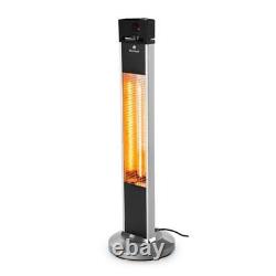Patio Heater Infrared Electric Standing Outdoor Garden Home 2000W Remote Silver
