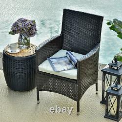 Rattan Chair Patio Sofa Chairs Set Cushioned Garden Outdoor Rattan Furniture