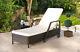 Rattan Day Bed Reclining Sun Lounger Outdoor Garden Furniture Patio Set New