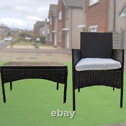 Rattan Garden 4 Piece Outdoor Furniture Sofa Chairs Table Patio Wicker Set UK