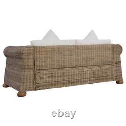 Rattan Garden Furniture 2-Seater Sofa with Cushions Outdoor Patio Garden Stylish