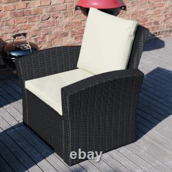 Rattan Garden Furniture 4 Seater Chairs Sofa Coffee Table Patio Outdoor Set