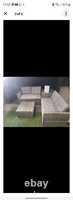 Rattan Garden Furniture Corner Sofa Table Chair Lounge Set Patio Outdoor Set