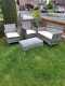 Rattan Garden Furniture Set 4 Pcs Sofa Table Chairs Set Outdoor Patio Seater Uk