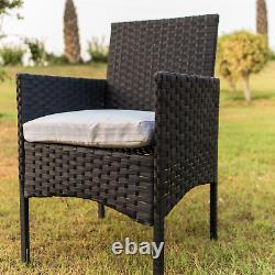 Rattan Garden Furniture Set 4 Piece Outdoor Sofa Chairs Table Patio Wicker Set