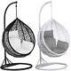 Rattan Swing Egg Chair Garden Patio Indoor Outdoor Hanging Chair With Cushions