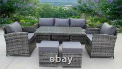 Rattan Wicker Garden Outdoor Cube Table And Chairs Furniture Patio Dining Set