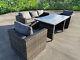 Rattan Wicker Garden Outdoor Table And Chairs Furniture Patio Dining Set Grey