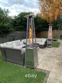 Real Flame Pyramid Patio Heater Outdoor for Garden Decking Gas Outside Home NEW