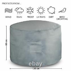 Round Outdoor Garden Furniture Waterproof Cover Table Patio Chair Set Protector