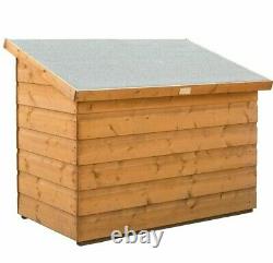 Rowlinson Garden Wooden Chest LID Shiplap Outdoor Storage Timber Wood Patio Unit