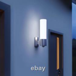 Steinel Outdoor Sensor Light Silver Garden Patio Motion Security LED Wall Lamp