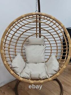 Vour Rattan Swing Egg Chair Garden Patio Indoor Outdoor Hanging Chair W Cushion