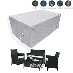 Waterproof Garden Patio Furniture Cover Rattan Table Cube Seat Covers Outdoor D