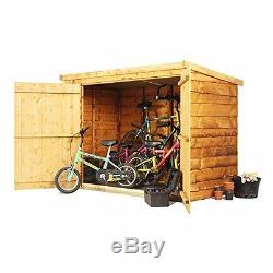 Wooden Bike Shed Storage Garden Bicycle Store Outdoor Tools Patio Cabinet Box